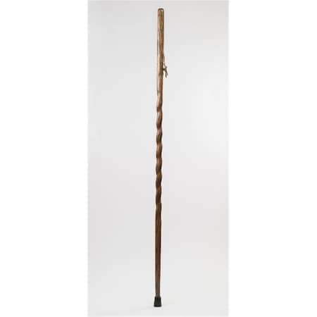 Brazos Walking Sticks 55 In. Twisted Oak Backpacker Walking Stick- Red 602-3000-1012